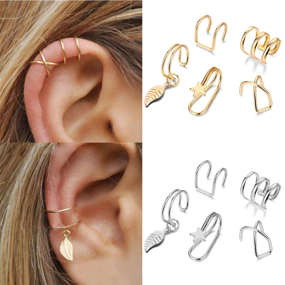 ✨ 7PCS Bohemian Clip Earring Set – Vintage, Fun and Stylish