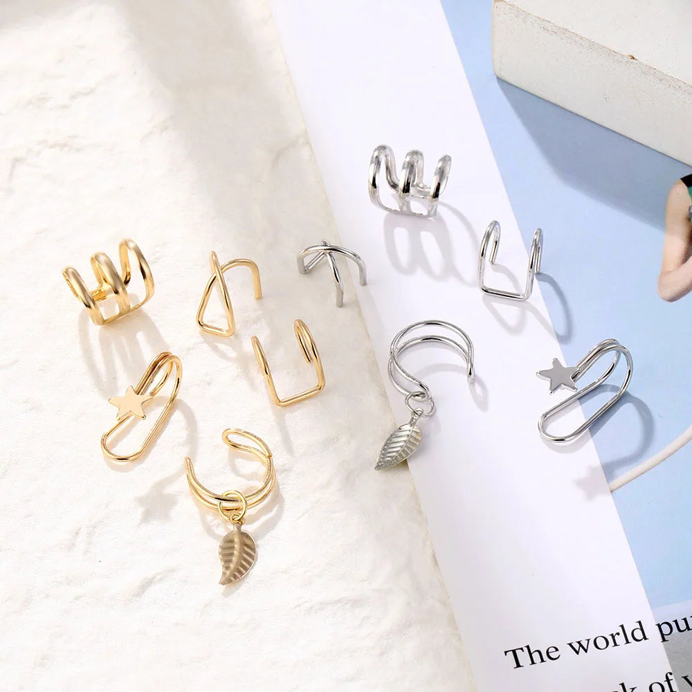 ✨ 7PCS Bohemian Clip Earring Set – Vintage, Fun and Stylish