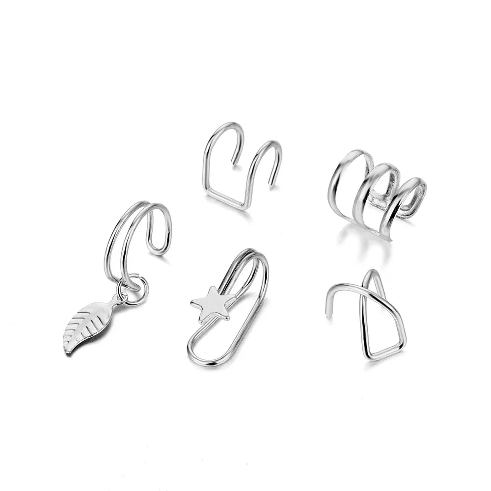 ✨ 7PCS Bohemian Clip Earring Set – Vintage, Fun and Stylish