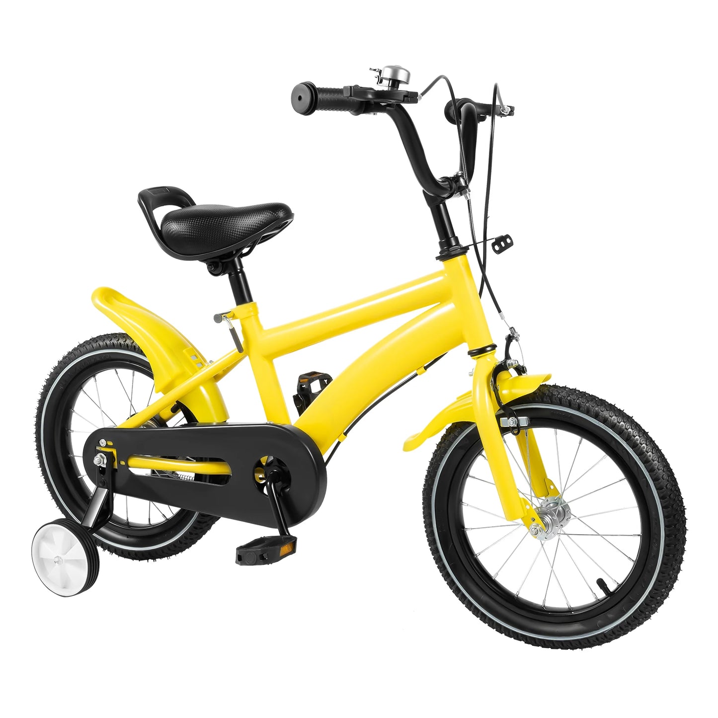 🚴 14-Inch Kids Bike with Training Wheels – Adjustable Seat, Dual Brakes, 2–4 Years, 50kg Capacity