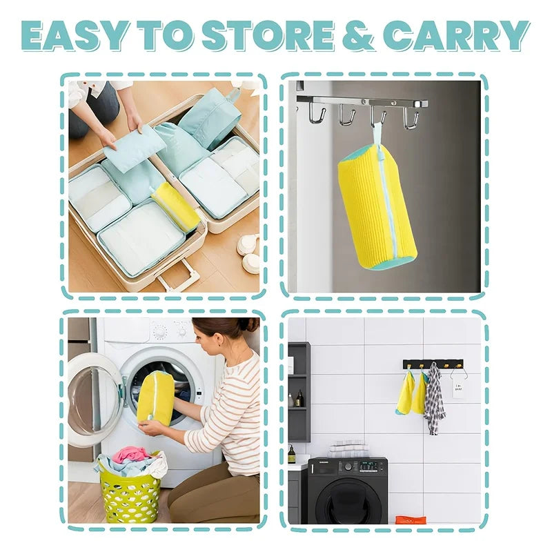 Durable Mesh Shoe Wash Bag with Zipper