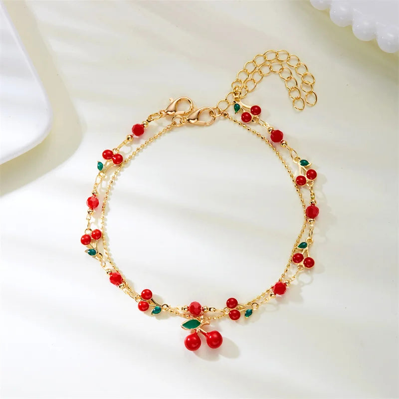 π Sweet Cherry Bracelet / Necklace/Anklet