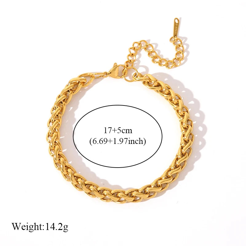 🌿 Tree of Grace – 18K Gold Plated Stainless Steel Life Bracelet