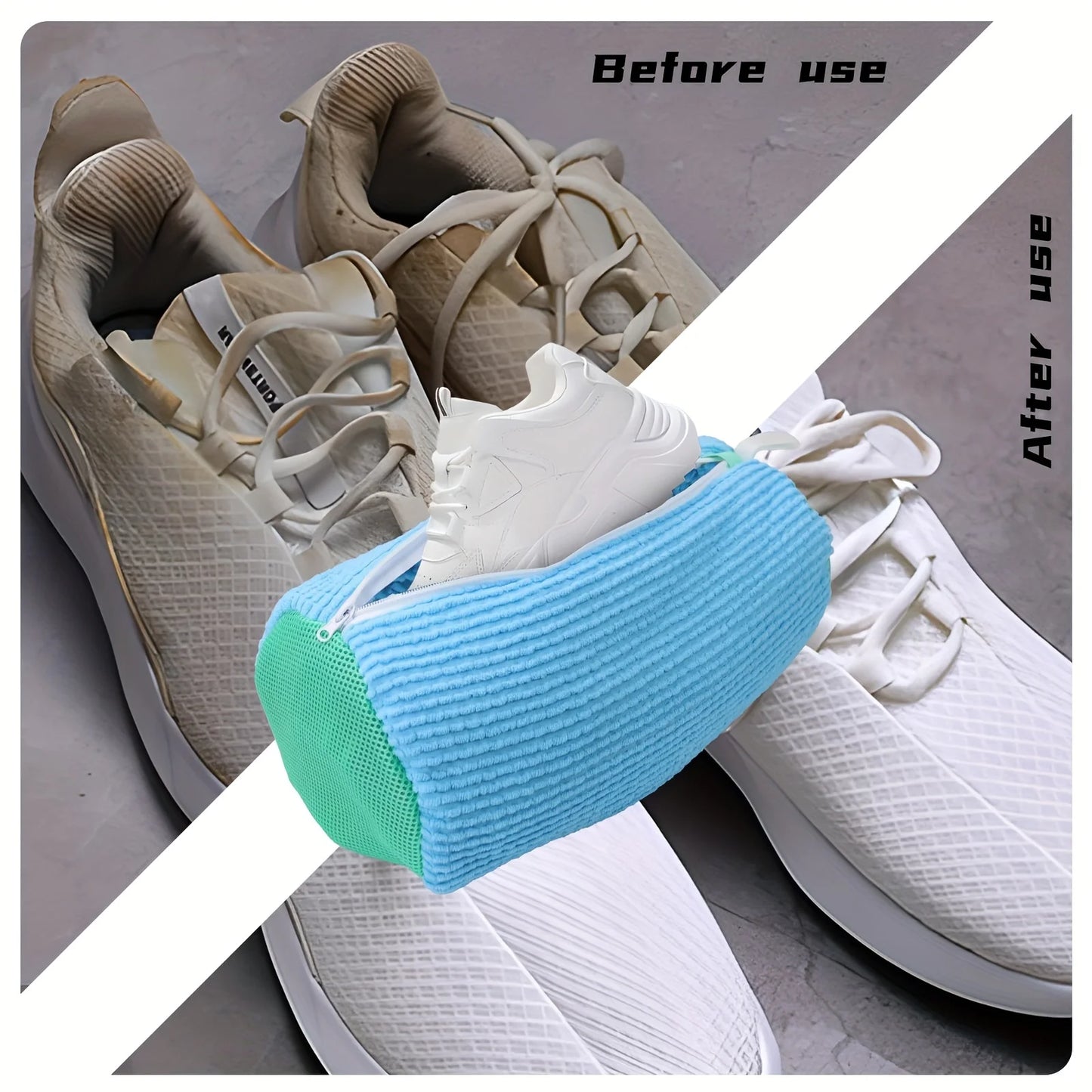 Durable Mesh Shoe Wash Bag with Zipper