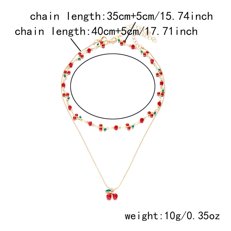 π Sweet Cherry Bracelet / Necklace/Anklet