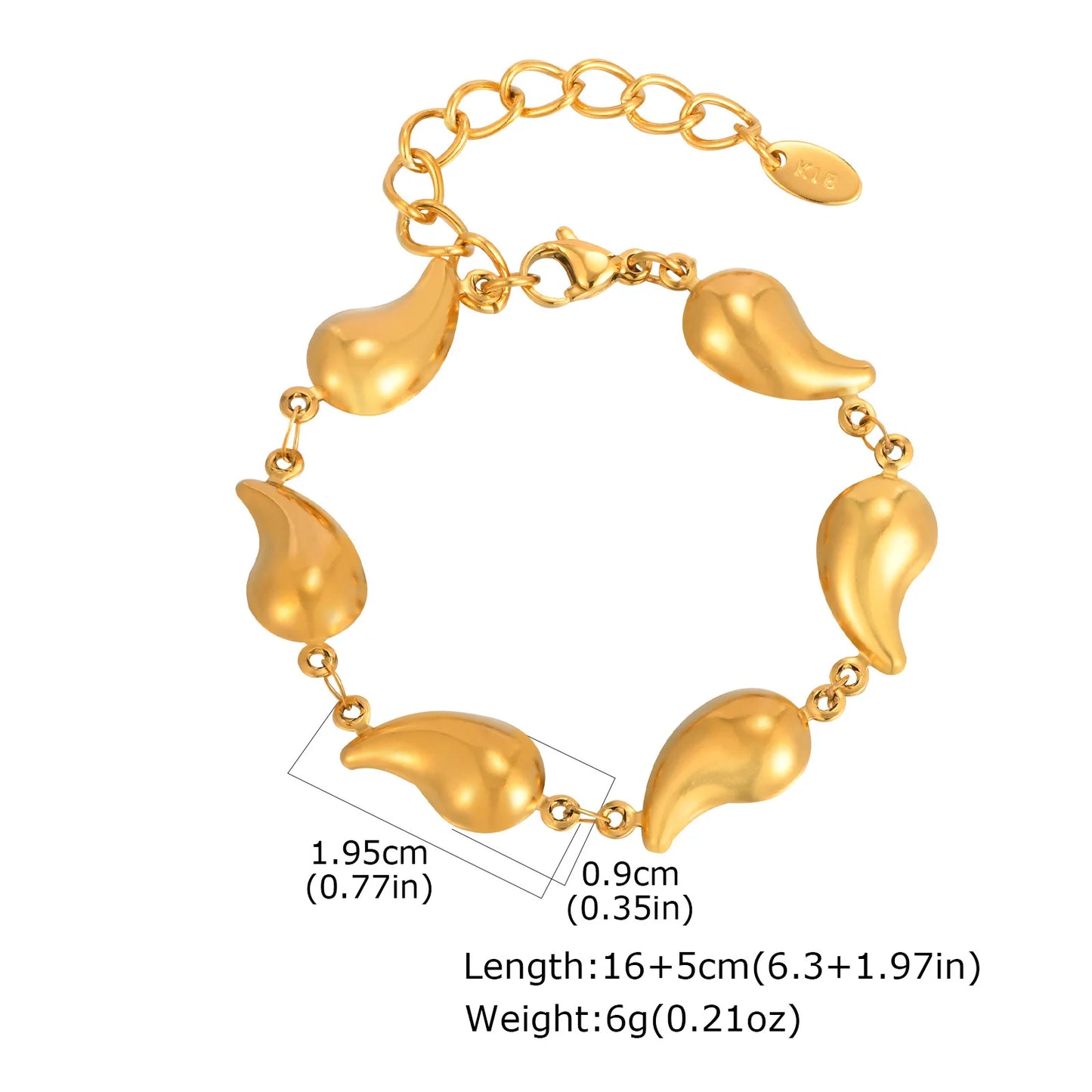🌊 VNOX Luxury Sea-Inspired Bracelet – Elegant Stainless Steel Design