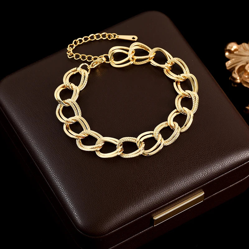 🌿 Tree of Grace – 18K Gold Plated Stainless Steel Life Bracelet