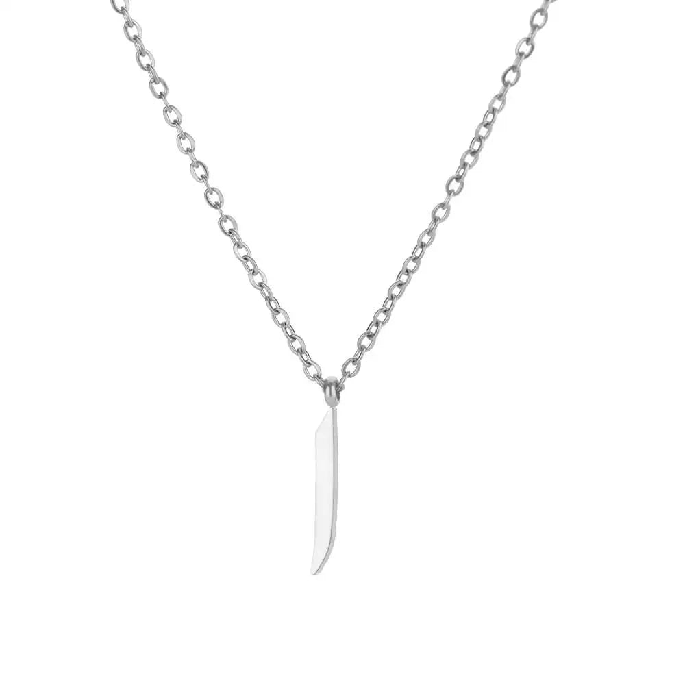 💫 Arabic Letter Name Pendant Necklace – Elegant Stainless Steel Choker for Women