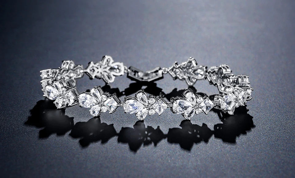 π ZAKOL AAA Cubic Zirconia Tennis Bracelet β Elegant Crystal Charm Jewelry for Bridesmaids and Special Occasions