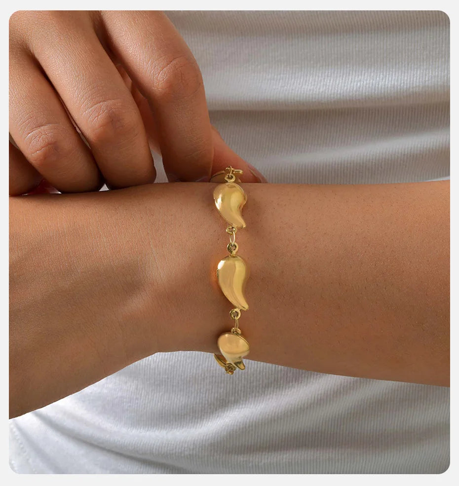 🌊 VNOX Luxury Sea-Inspired Bracelet – Elegant Stainless Steel Design