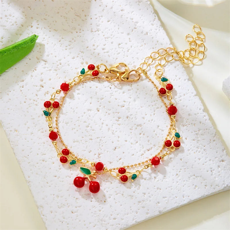 π Sweet Cherry Bracelet / Necklace/Anklet