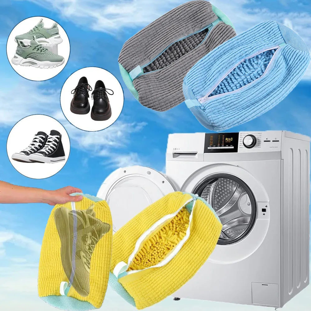 Durable Mesh Shoe Wash Bag with Zipper