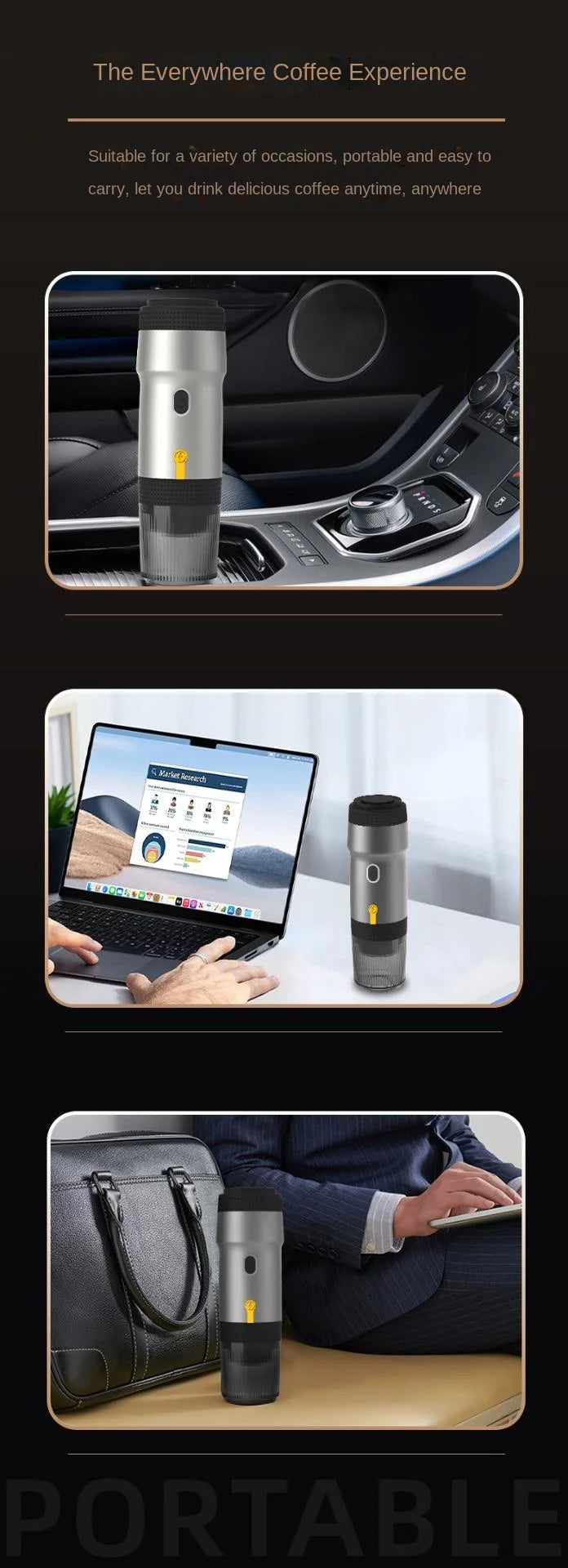 Tragbare vollautomatische Espresso-Kapsel-Kaffeemaschine