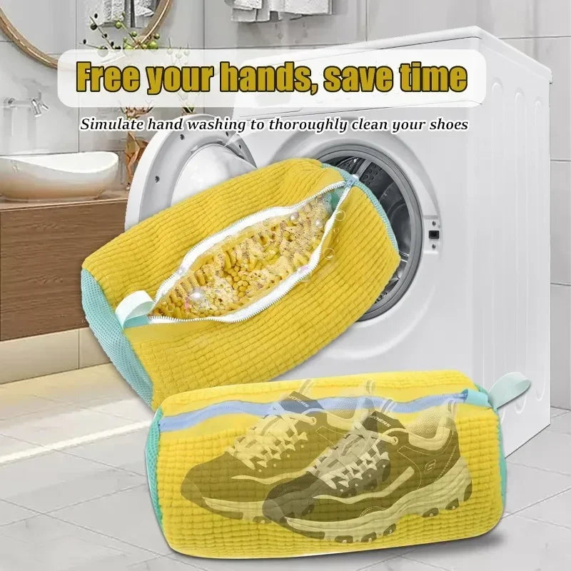Durable Mesh Shoe Wash Bag with Zipper