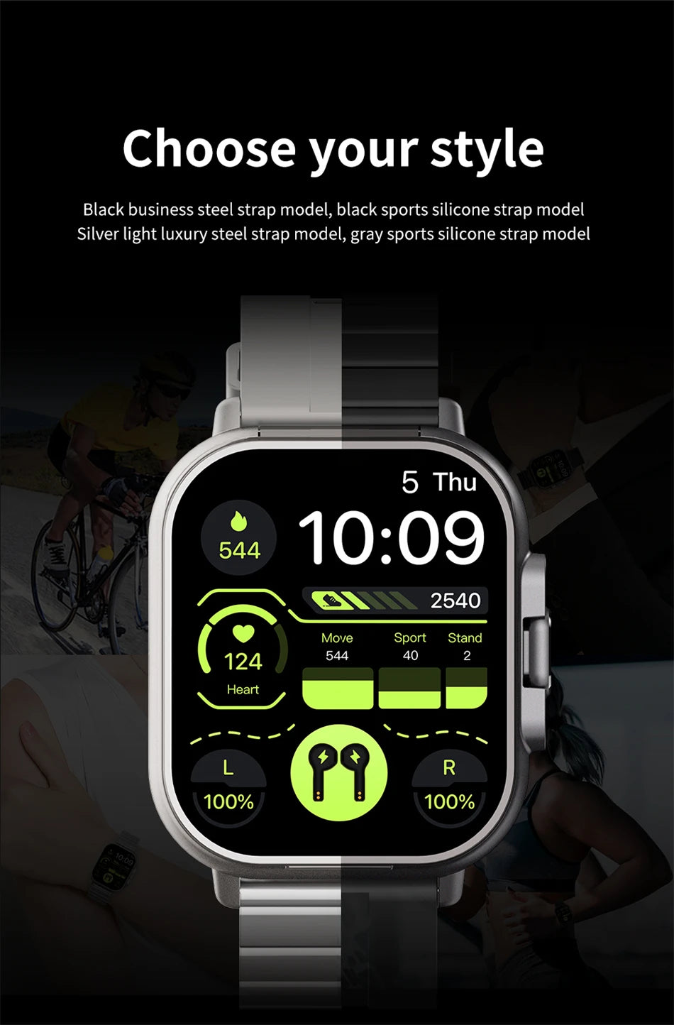 ⌚ Smart Watch + Wireless Earbuds – 2-in-1 Fitness & Lifestyle Companion