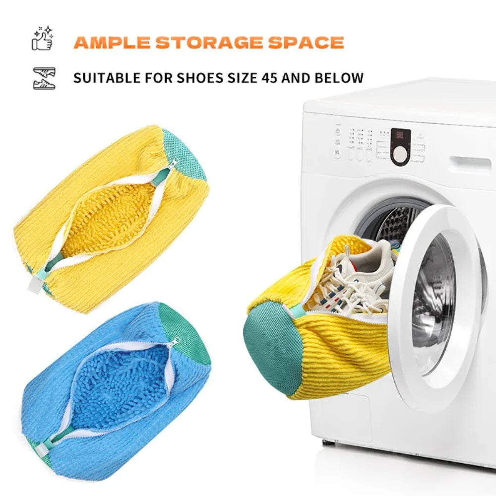 Durable Mesh Shoe Wash Bag with Zipper