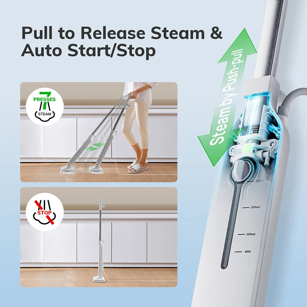 🧼 MIUI High-Power Steam Mop – Deep Clean, Zero Chemicals