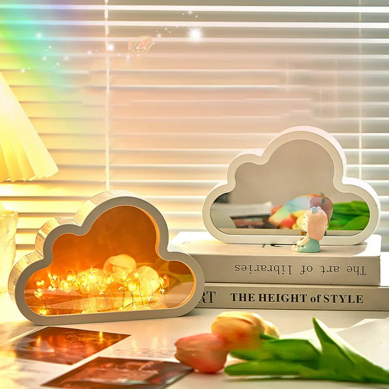 DIY Wolkenspiegel Tulpenlampe Nachtlicht