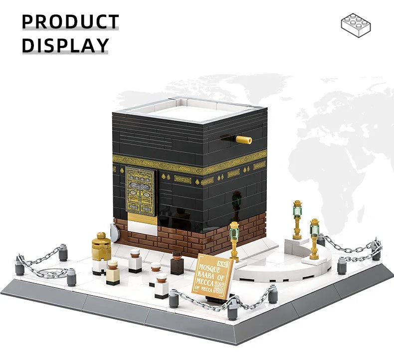 🕌 Mecca Kaaba Mosque Building Blocks – 446PCS Educational Toy for Kids & Adults