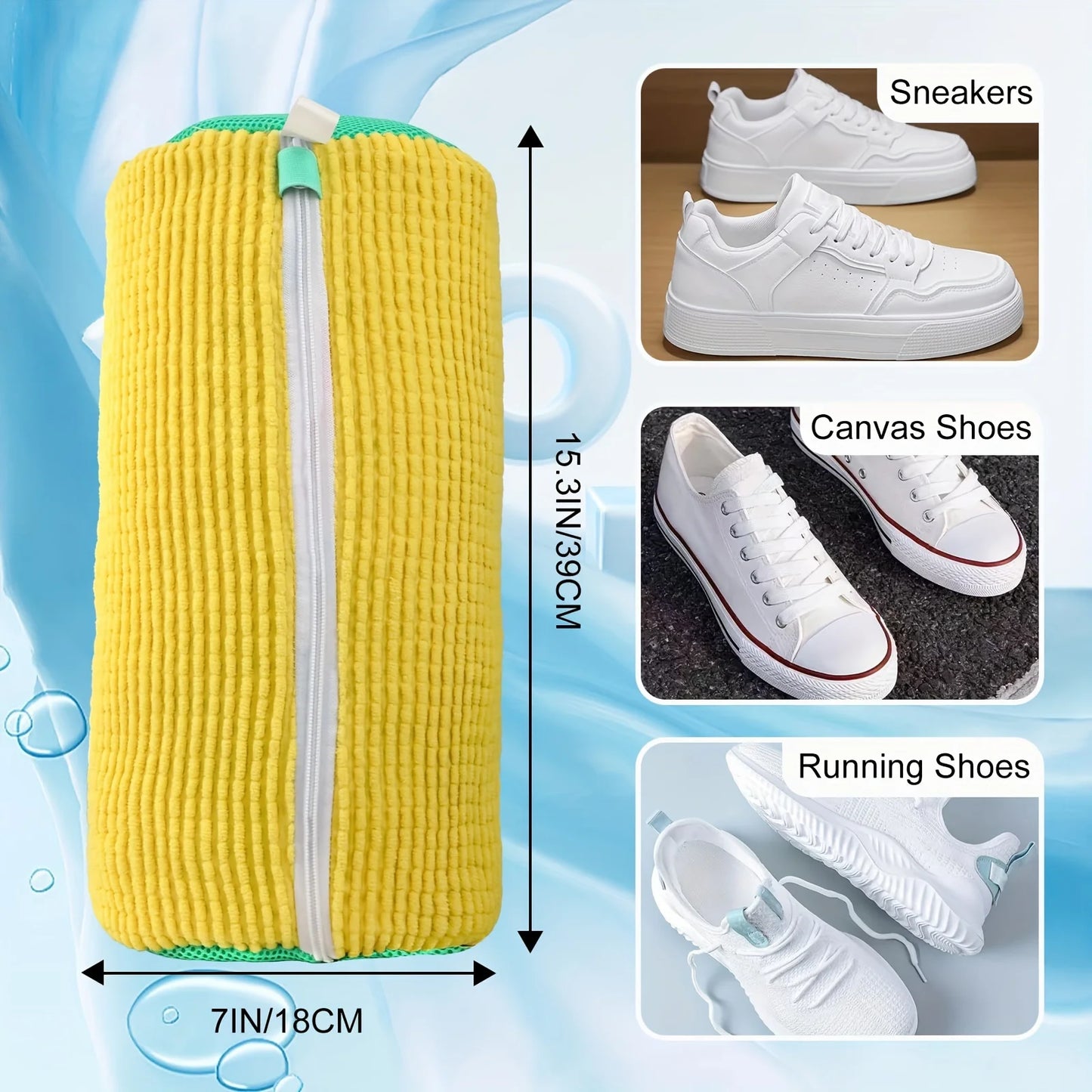 Durable Mesh Shoe Wash Bag with Zipper