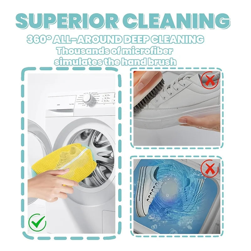 Durable Mesh Shoe Wash Bag with Zipper