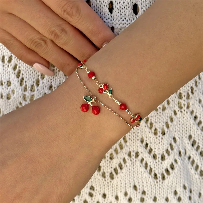 π Sweet Cherry Bracelet / Necklace/Anklet