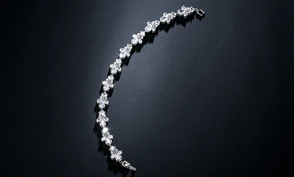 π ZAKOL AAA Cubic Zirconia Tennis Bracelet β Elegant Crystal Charm Jewelry for Bridesmaids and Special Occasions