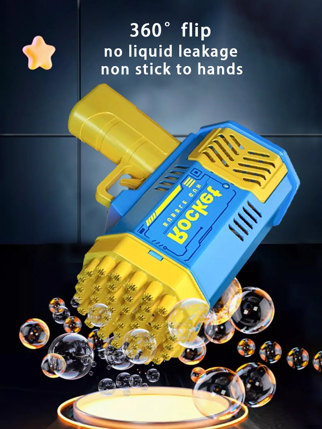 40-Hole Fully Automatic Outdoor Bubble Machine – Light & Fun Without Batteries!