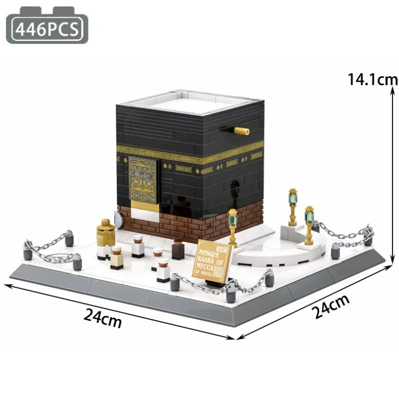 🕌 Mecca Kaaba Mosque Building Blocks – 446PCS Educational Toy for Kids & Adults