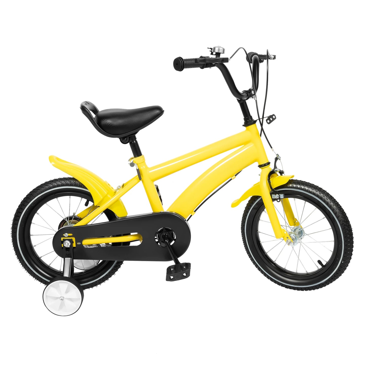 🚴 14-Inch Kids Bike with Training Wheels – Adjustable Seat, Dual Brakes, 2–4 Years, 50kg Capacity