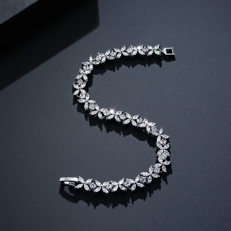 π ZAKOL AAA Cubic Zirconia Tennis Bracelet β Elegant Crystal Charm Jewelry for Bridesmaids and Special Occasions