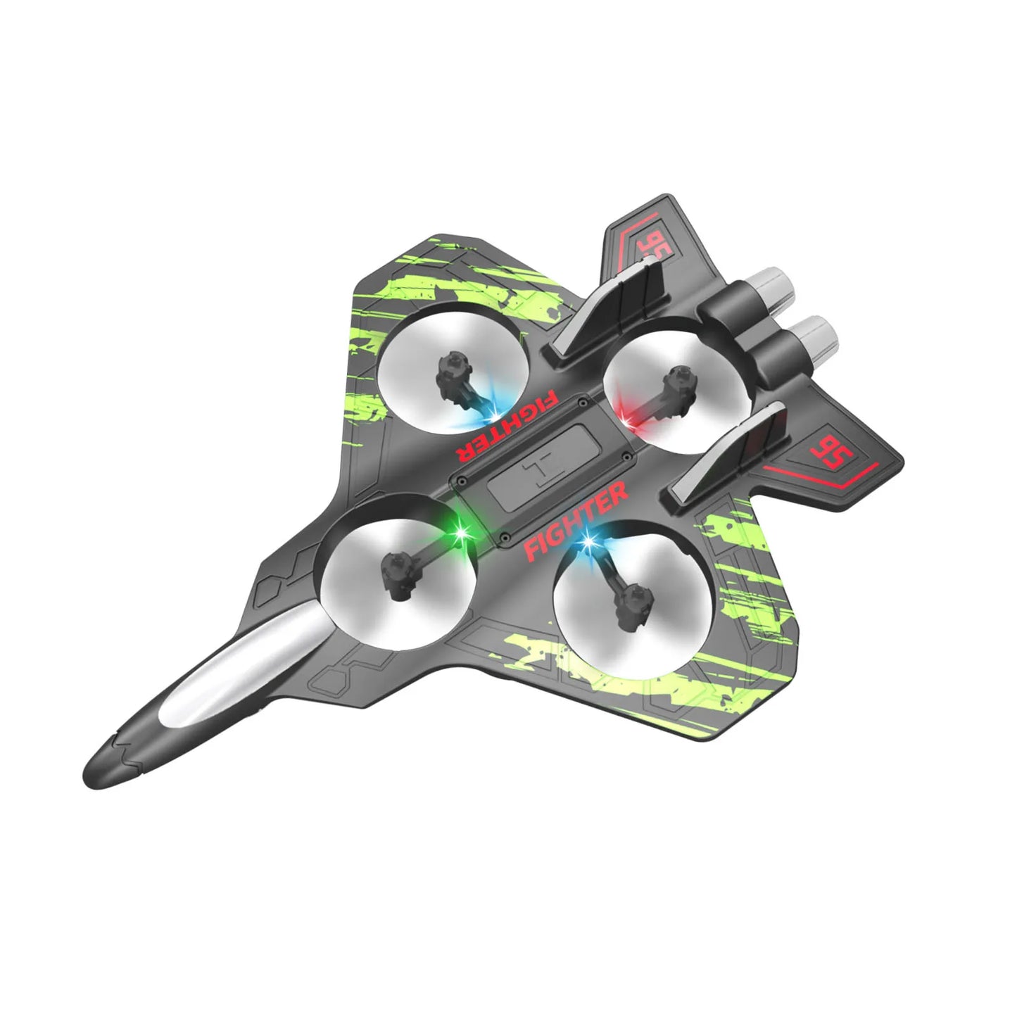 🛩️ ZHENDUO Glider Flying RC Jet Plane – 2.4G 4CH Stunt Remote Control Foam Aircraft Toy with LED Lights