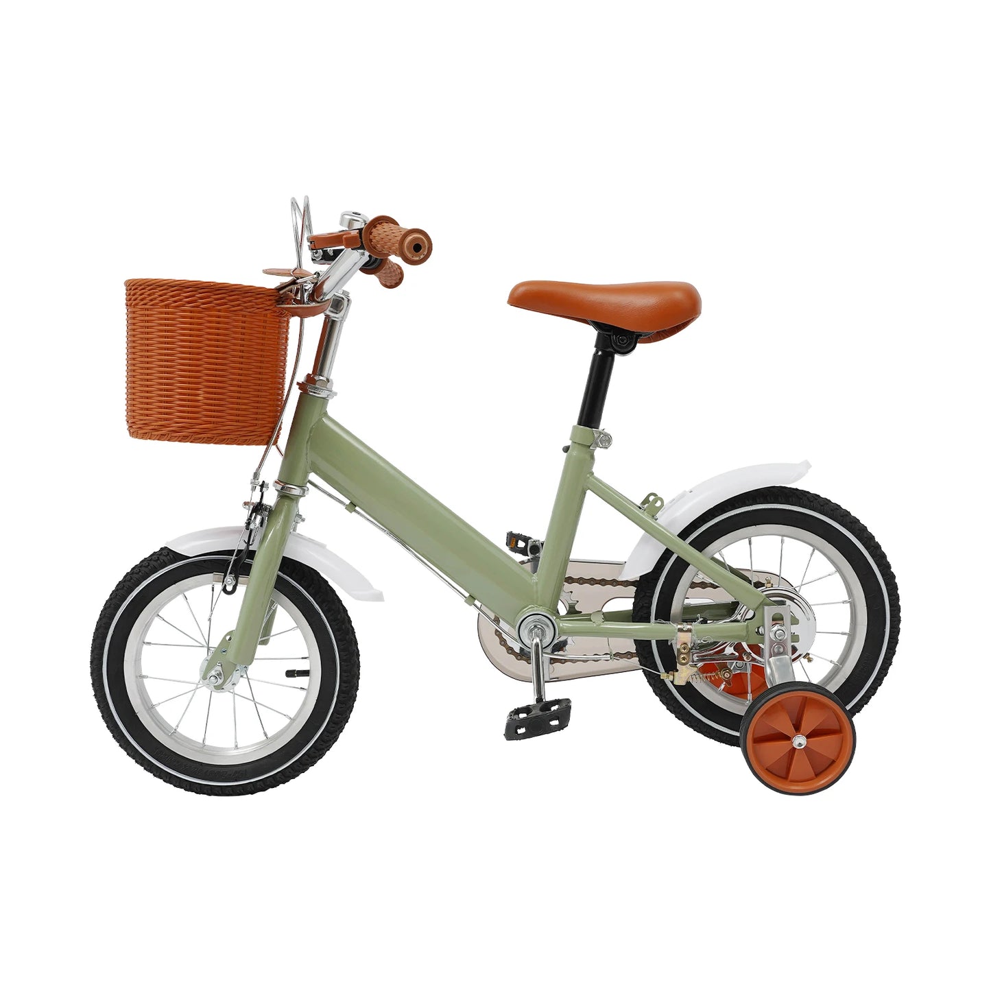 π² 12-Inch Kids Bike with Basket and Training Wheels β Adjustable Seat, Dual Brakes (Ages 2β4)