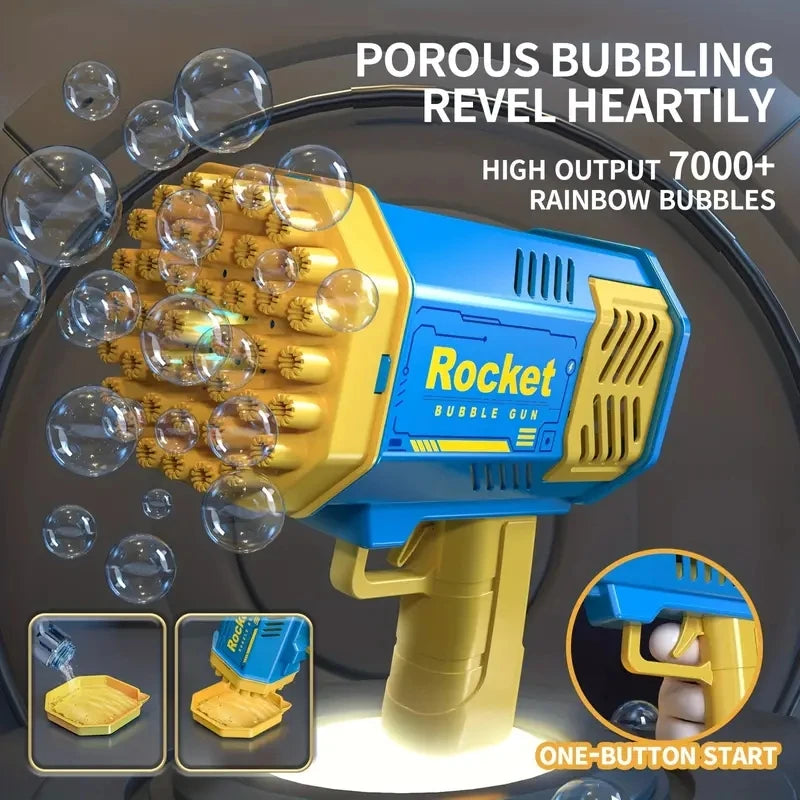 40-Hole Fully Automatic Outdoor Bubble Machine – Light & Fun Without Batteries!