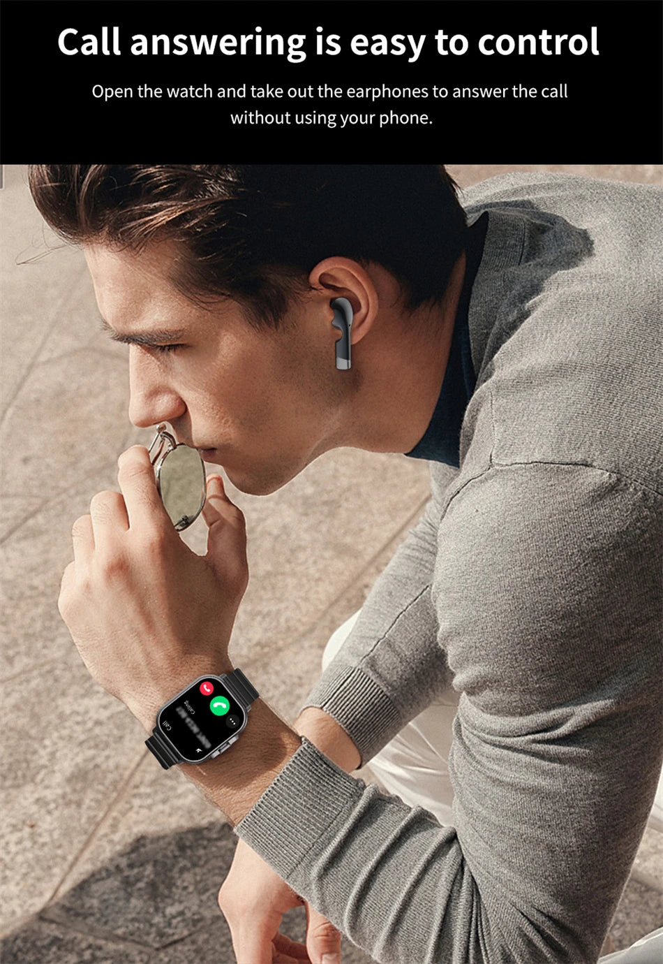⌚ Smart Watch + Wireless Earbuds – 2-in-1 Fitness & Lifestyle Companion