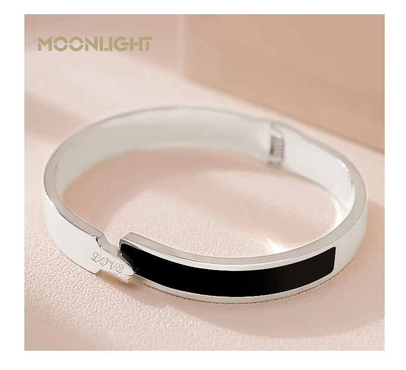 🌟 MOONLIGHT Armreif aus 18 Karat rosévergoldetem Titanstahl