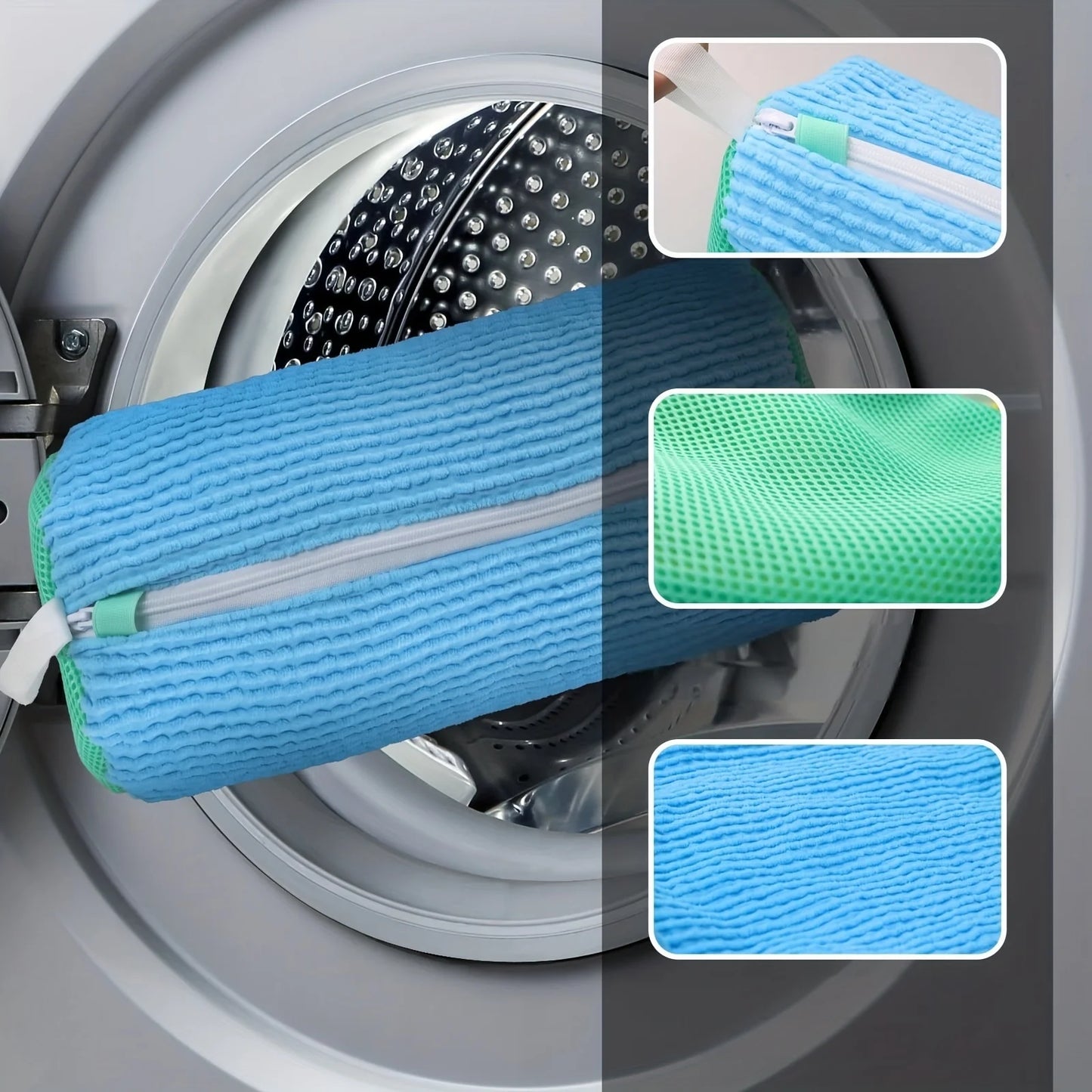 Durable Mesh Shoe Wash Bag with Zipper