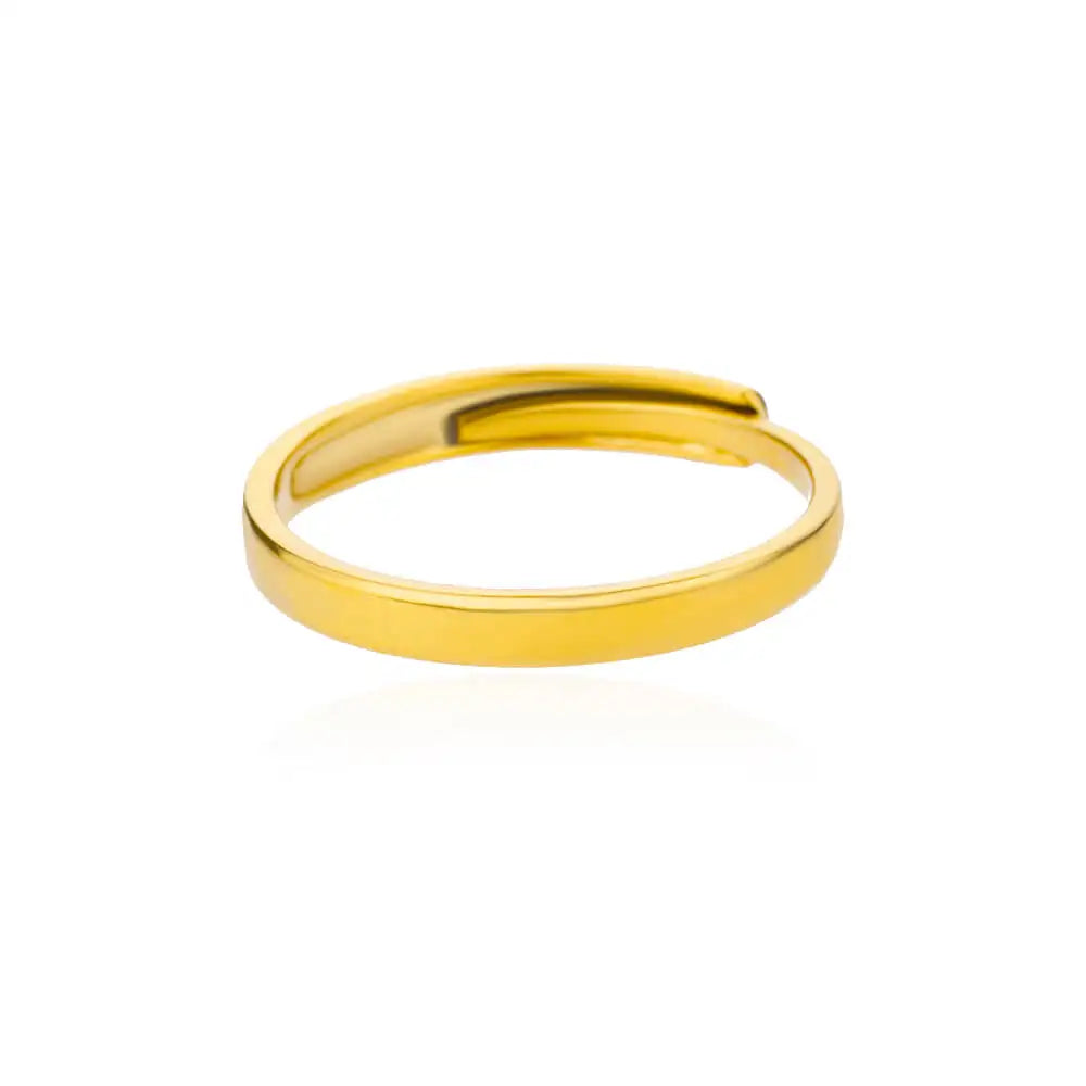 ✨ Gold Ring – 18K Gold Plated Stainless Steel Couple Band-3