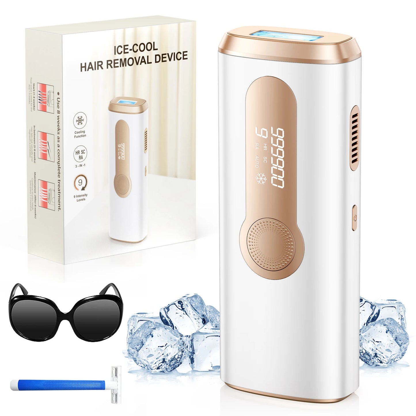 πAt-Home IPL Laser Hair Removal Handset β Safe, Painless & Long-Lasting Results