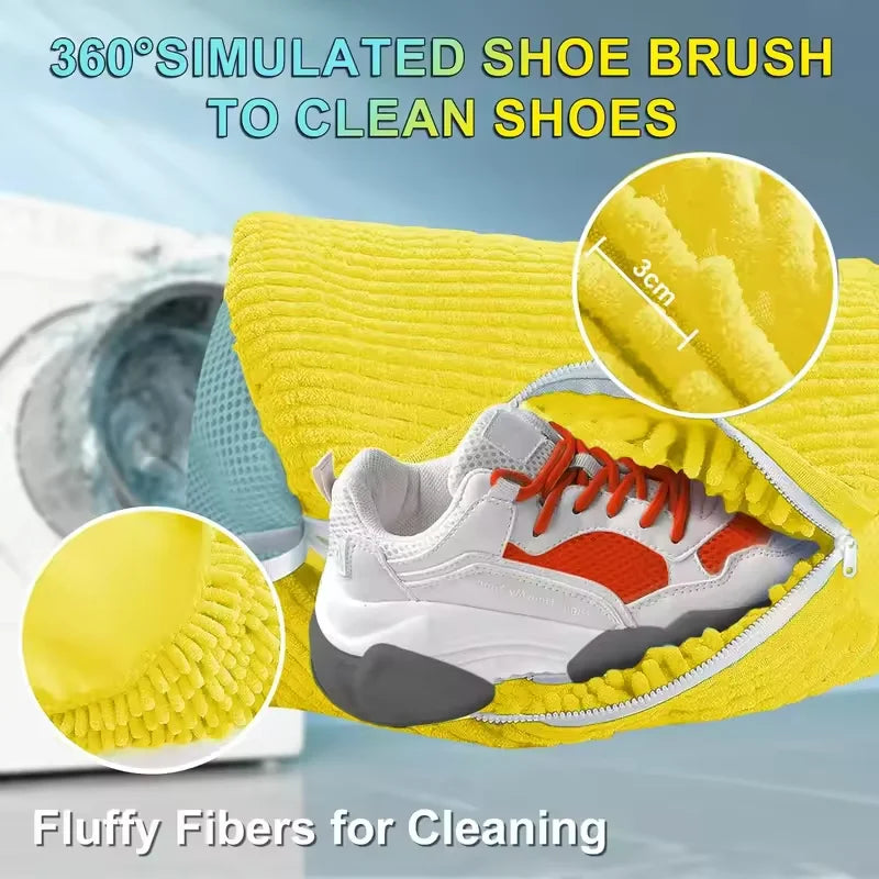 Durable Mesh Shoe Wash Bag with Zipper