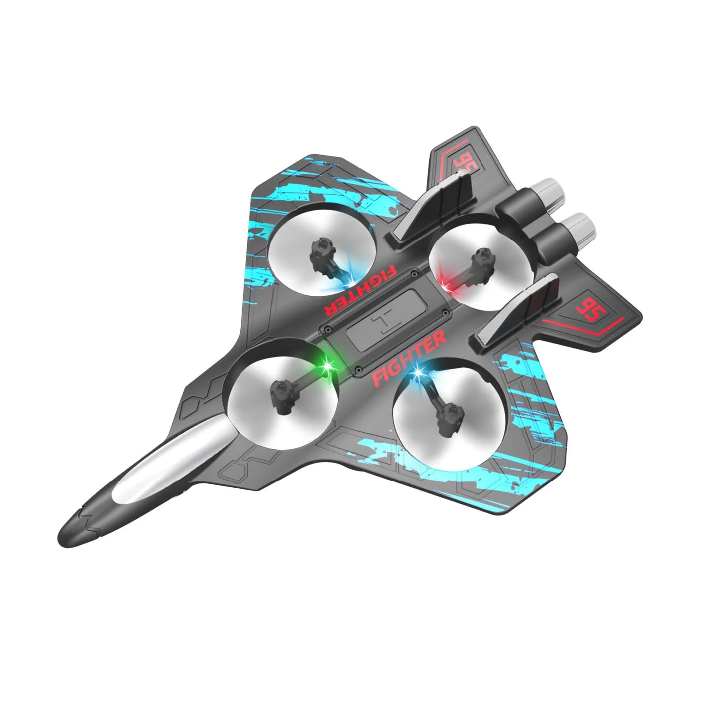 🛩️ ZHENDUO Glider Flying RC Jet Plane – 2.4G 4CH Stunt Remote Control Foam Aircraft Toy with LED Lights