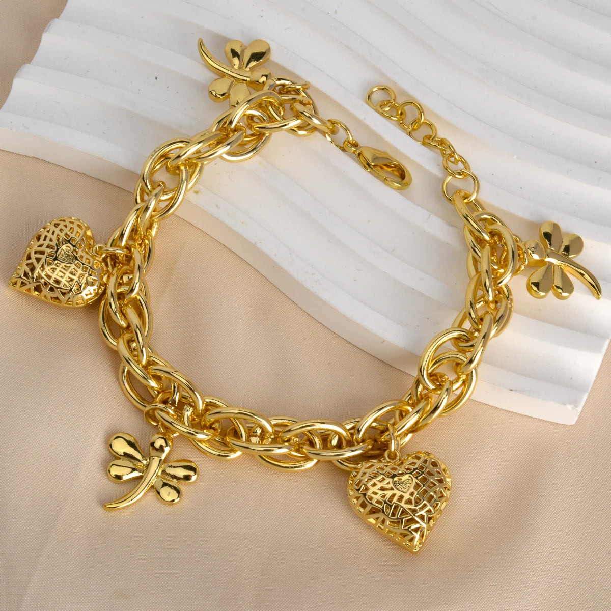 Luxury Stainless Steel Charm Bracelet β Elegant Jewelry Butterfly