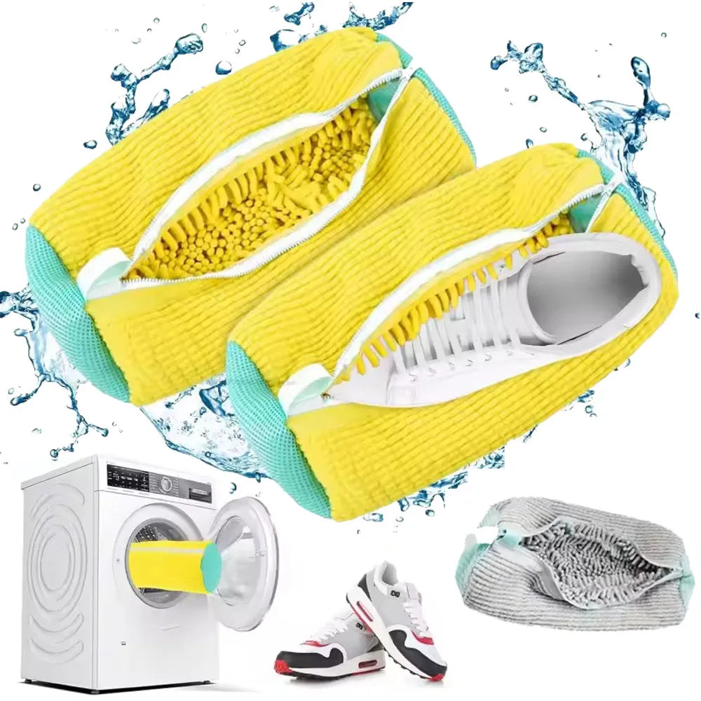 Durable Mesh Shoe Wash Bag with Zipper