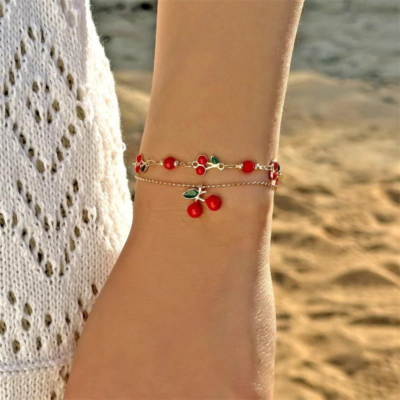 π Sweet Cherry Bracelet / Necklace/Anklet
