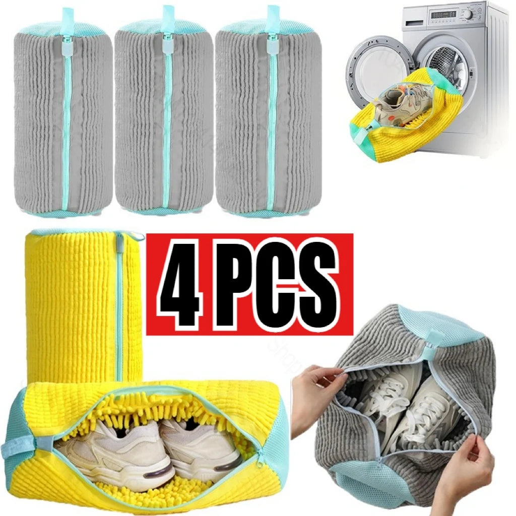 Durable Mesh Shoe Wash Bag with Zipper