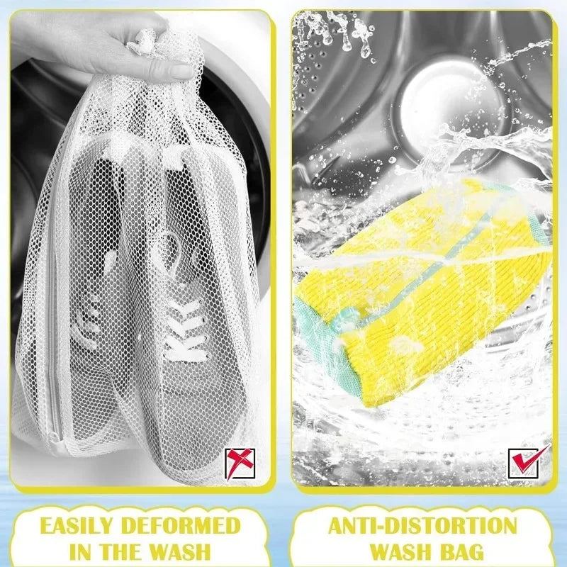 Durable Mesh Shoe Wash Bag with Zipper
