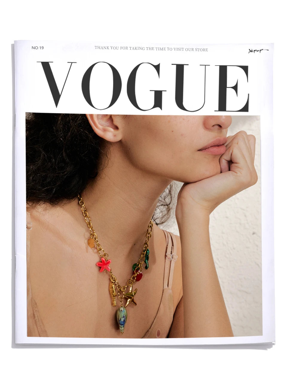 π 18k Gold Plated Yhpup Ocean Style Enamel Shell and Starfish Pendant Necklace β 2025 Summer Collection
