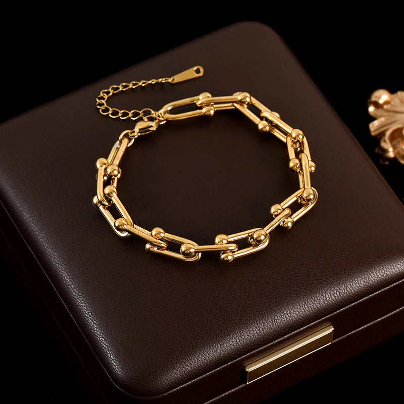 🌿 Tree of Grace – 18K Gold Plated Stainless Steel Life Bracelet-2