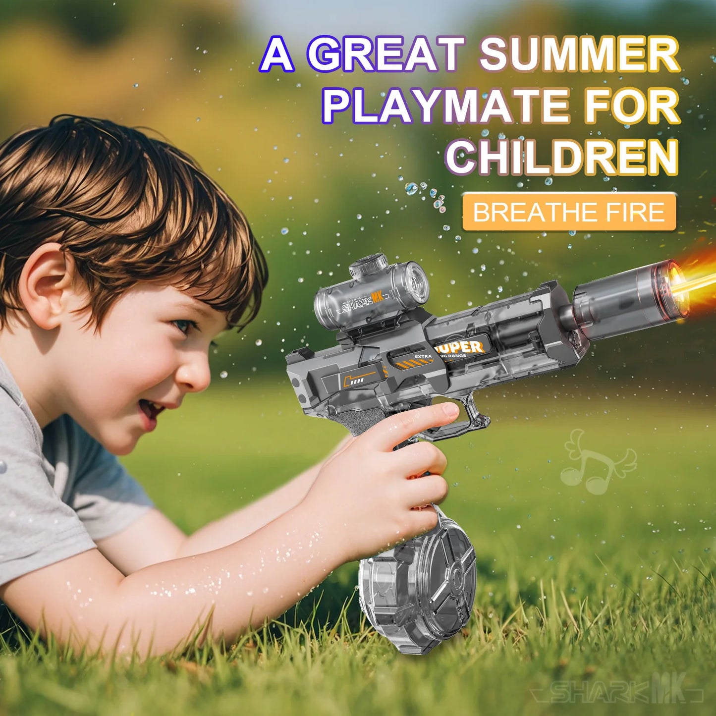 π§ Ice Mouse Electric Water Gun β Pulse Blaster with USB Charging & Light Sho