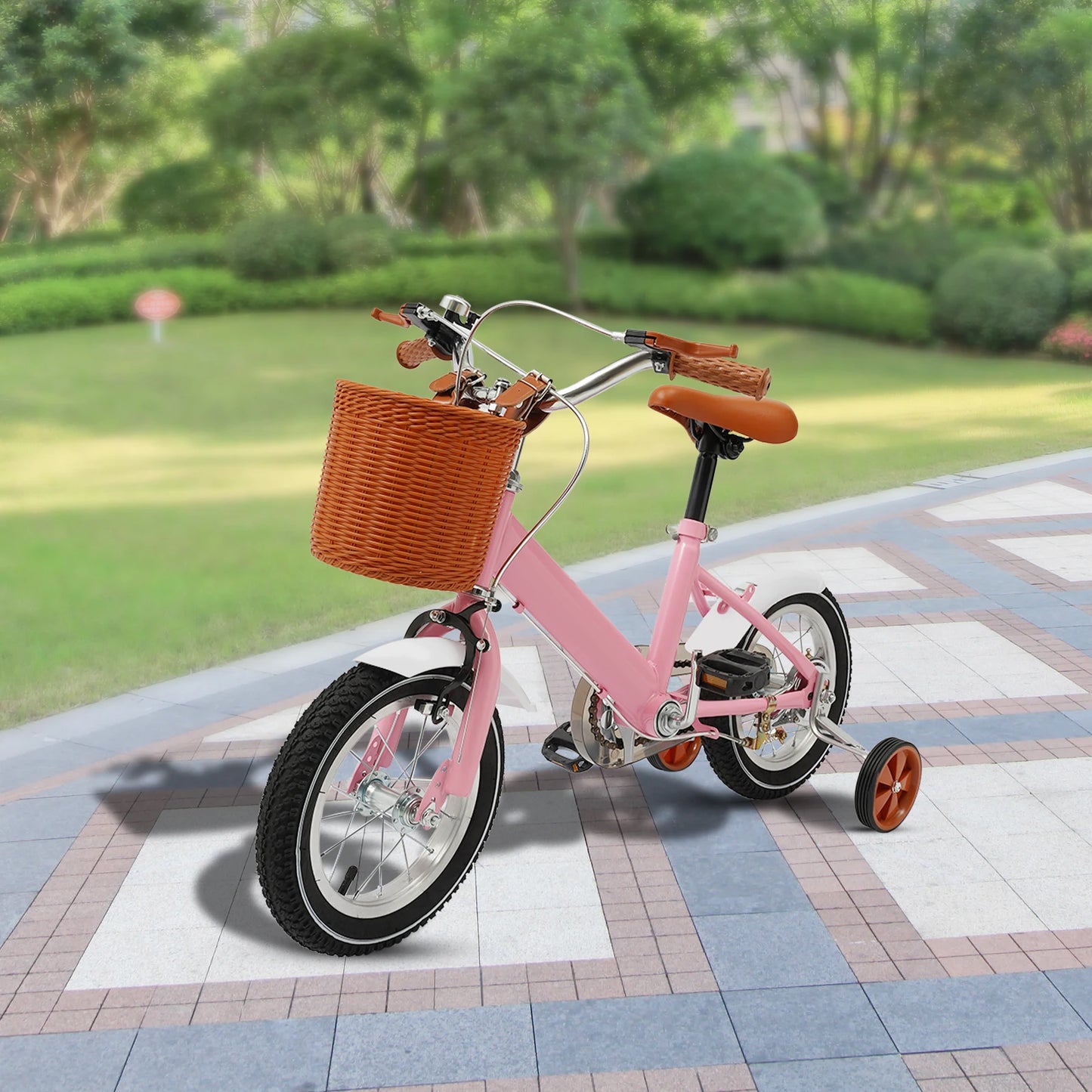 π² 12-Inch Kids Bike with Basket and Training Wheels β Adjustable Seat, Dual Brakes (Ages 2β4)